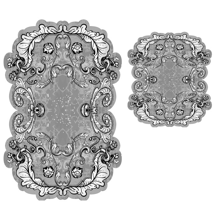 Mijölnir Juego de Alfombrillas de Baño Gris (2 Piezas) 50x60 cm y 60x100 cm Mijölnir Juego de Alfombrillas de Baño Gris (2 Piezas) 50x60 cm y 60x100 cm